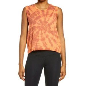 Free People Movement Love Tie Dye Muscle Tank NWT New Orange S